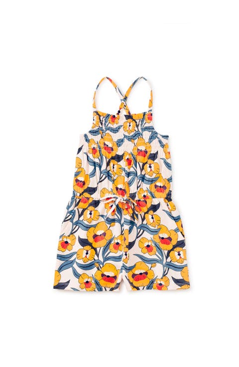 Smocked Strappy Romper (Little Kid, Big Kid)