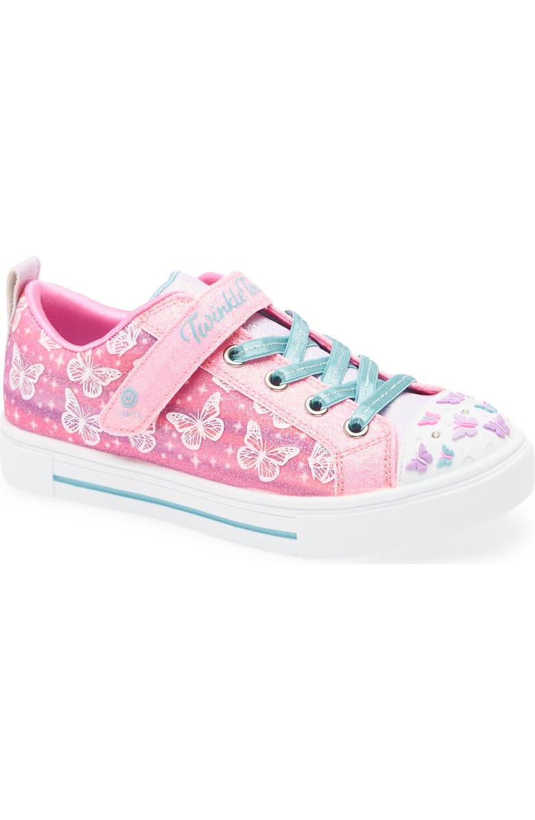 SKECHERS Kids' Rainbow Cloud Light Up Sneaker, Main, color, Pink Multi