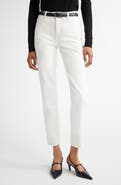 TOTEME Low Rise Organic Cotton Tapered Straight Leg Jeans