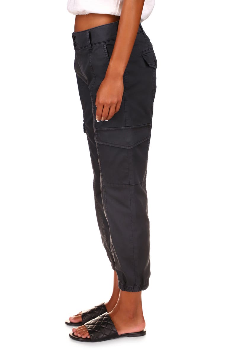 Rebel Crop Stretch Cotton Cargo Pants