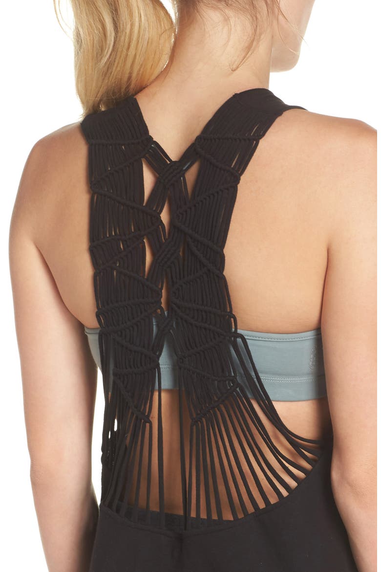 Free People Movement Wilder Tank, Alternate, color, BLACK