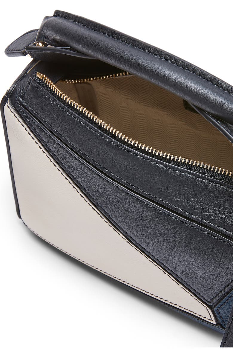 Loewe Mini Puzzle Colorblock Leather Bag, Alternate, color,