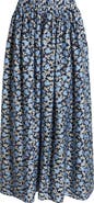 Caslon® Print Pleated Maxi Skirt