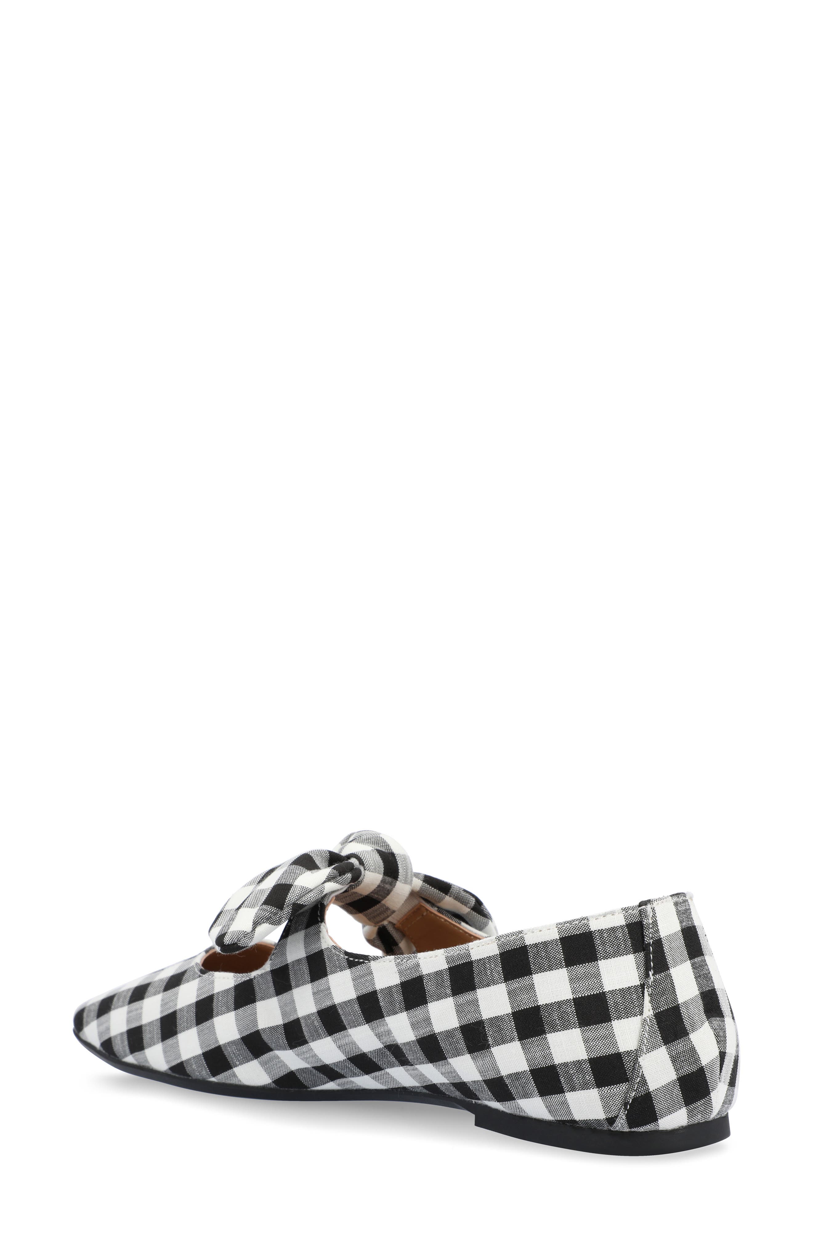 Seraline Ballet Flat, Alternate, color, PLAID/ BLACK