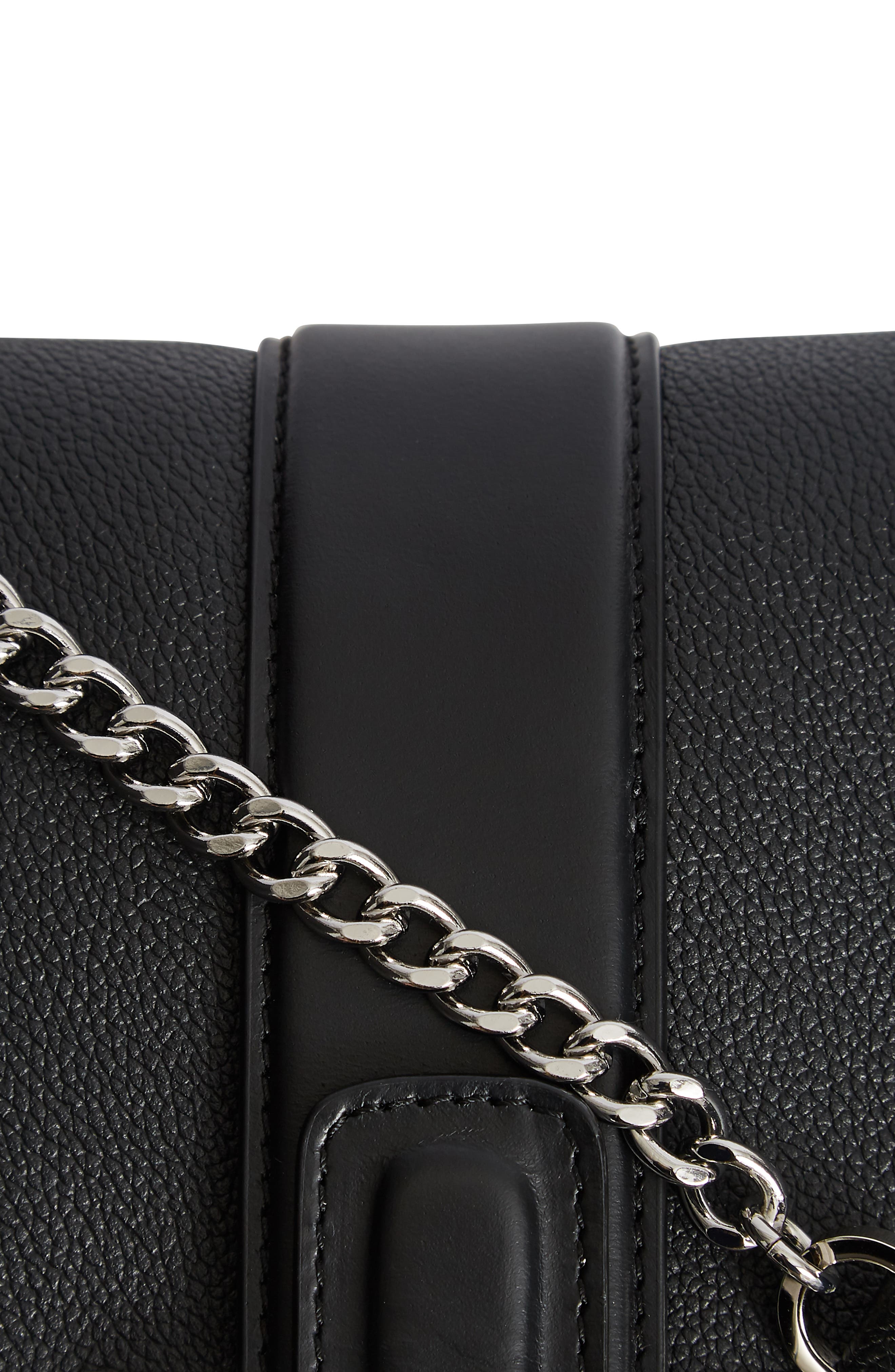 Reiss Maya Leather Shoulder Bag, Alternate, color, 