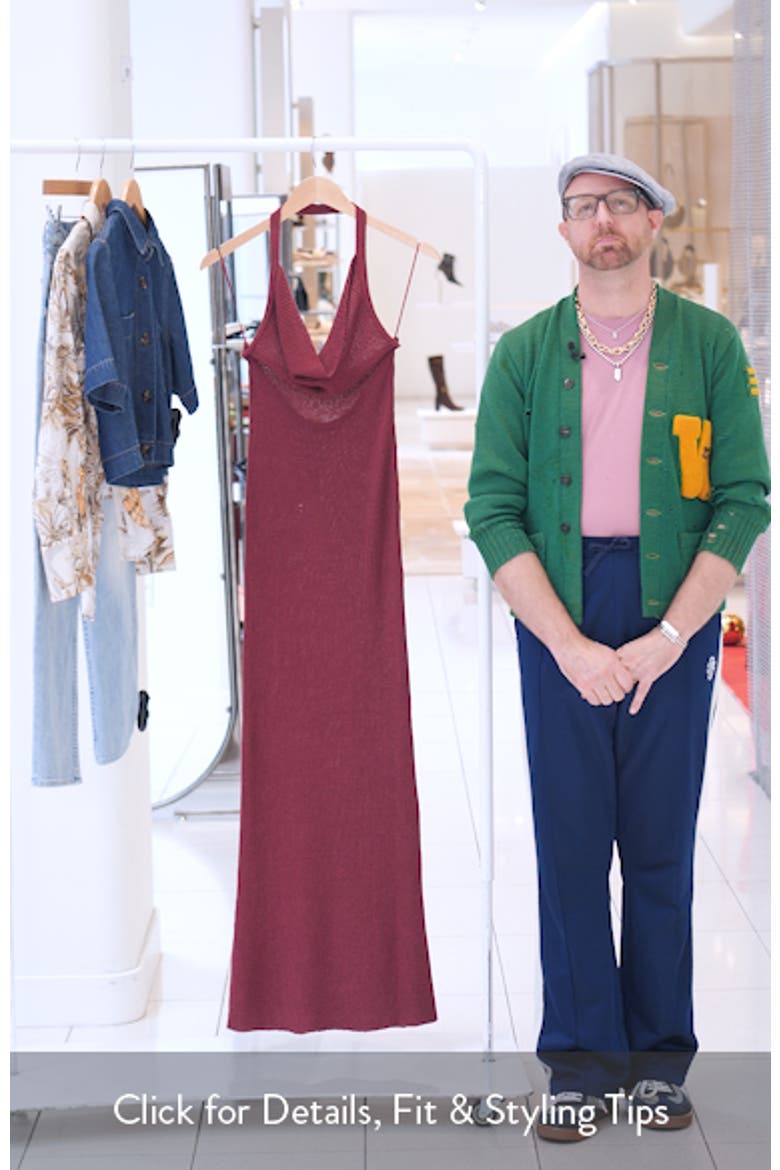 Knit Halter Maxi Dress video