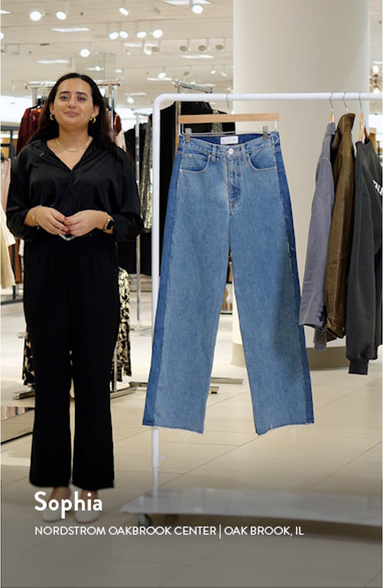 Grace Reworked Panelled Wide Leg Jeans, sales video thumbnail