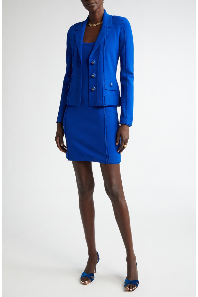 Mixed Stitch Tank Sweater Dress, Alternate, color, SAPPHIRE