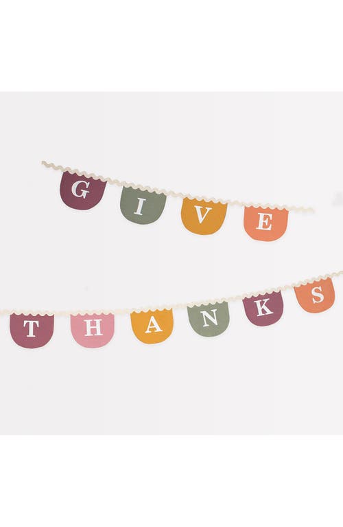 Meri Meri Thanksgiving Fabric Garland In Multi