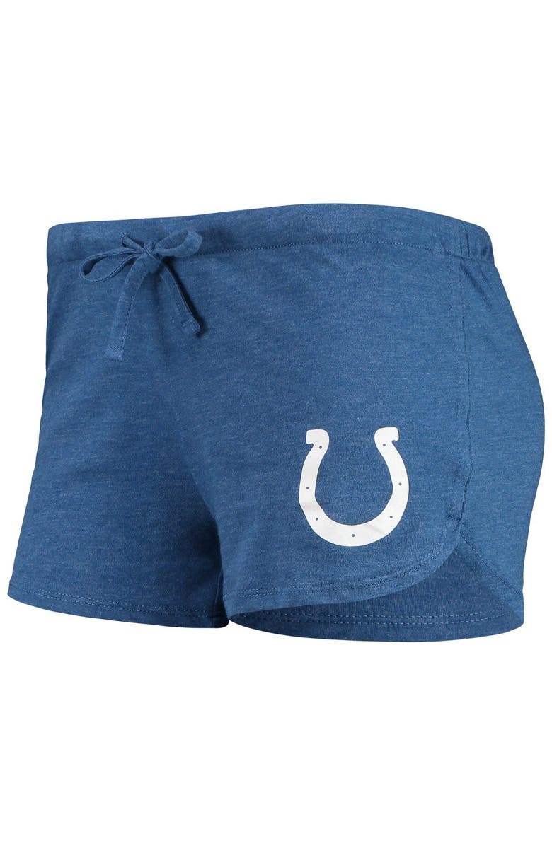 CONCEPTS SPORT Women's Concepts Sport Royal Indianapolis Colts Meter Knit Long Sleeve Raglan Top & Shorts Sleep Set, Alternate, color, 