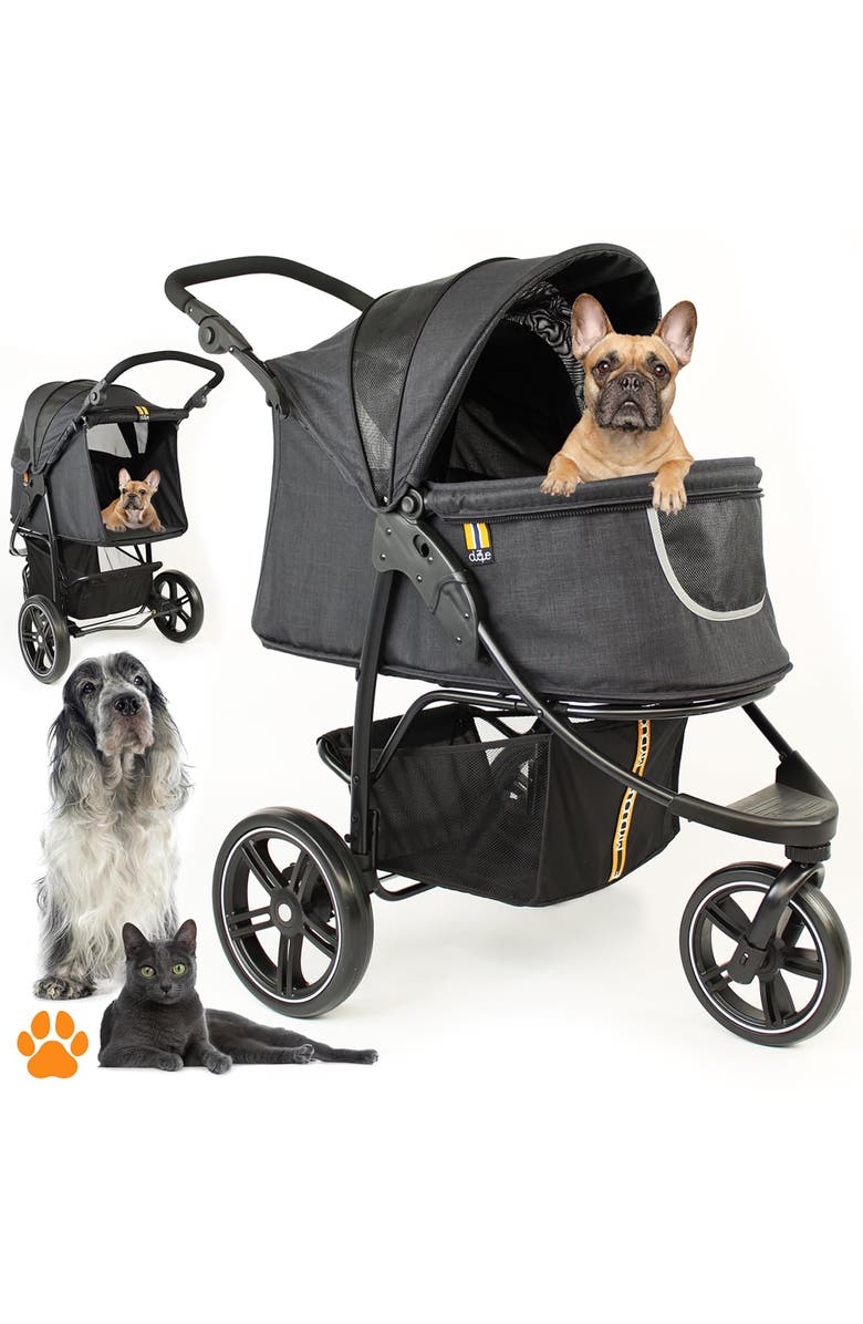 My Duque Pet 3 Wheel Stroller For Dog, Cat & Pets Up To 33 Lbs, Main, color, Multicolored