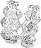 Lucy Quartermaine Art Deco Triangle Hoops