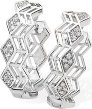 Lucy Quartermaine Art Deco Triangle Hoops