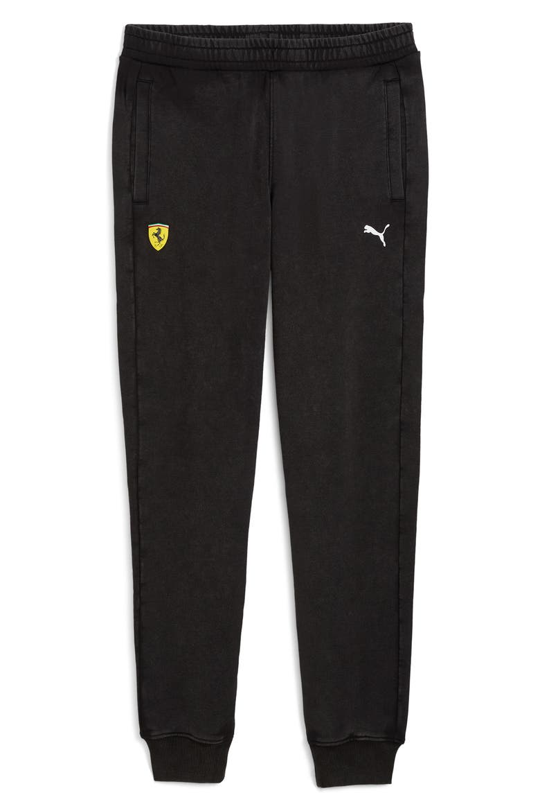 Ferrari T7 Cotton Joggers, Alternate, color, PUMA BLACK
