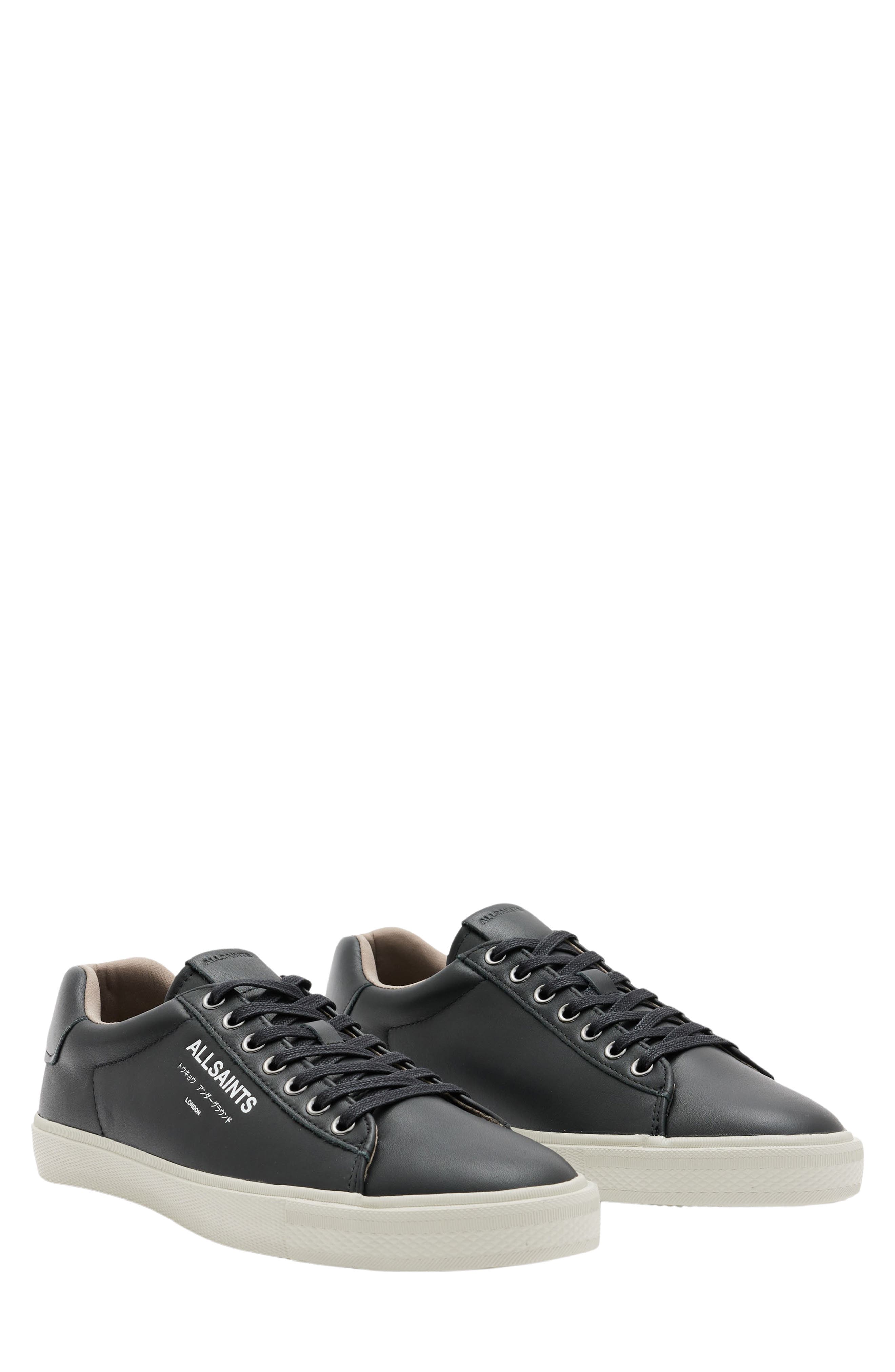 AllSaints Underground Low Top Sneaker, Main, color, Black