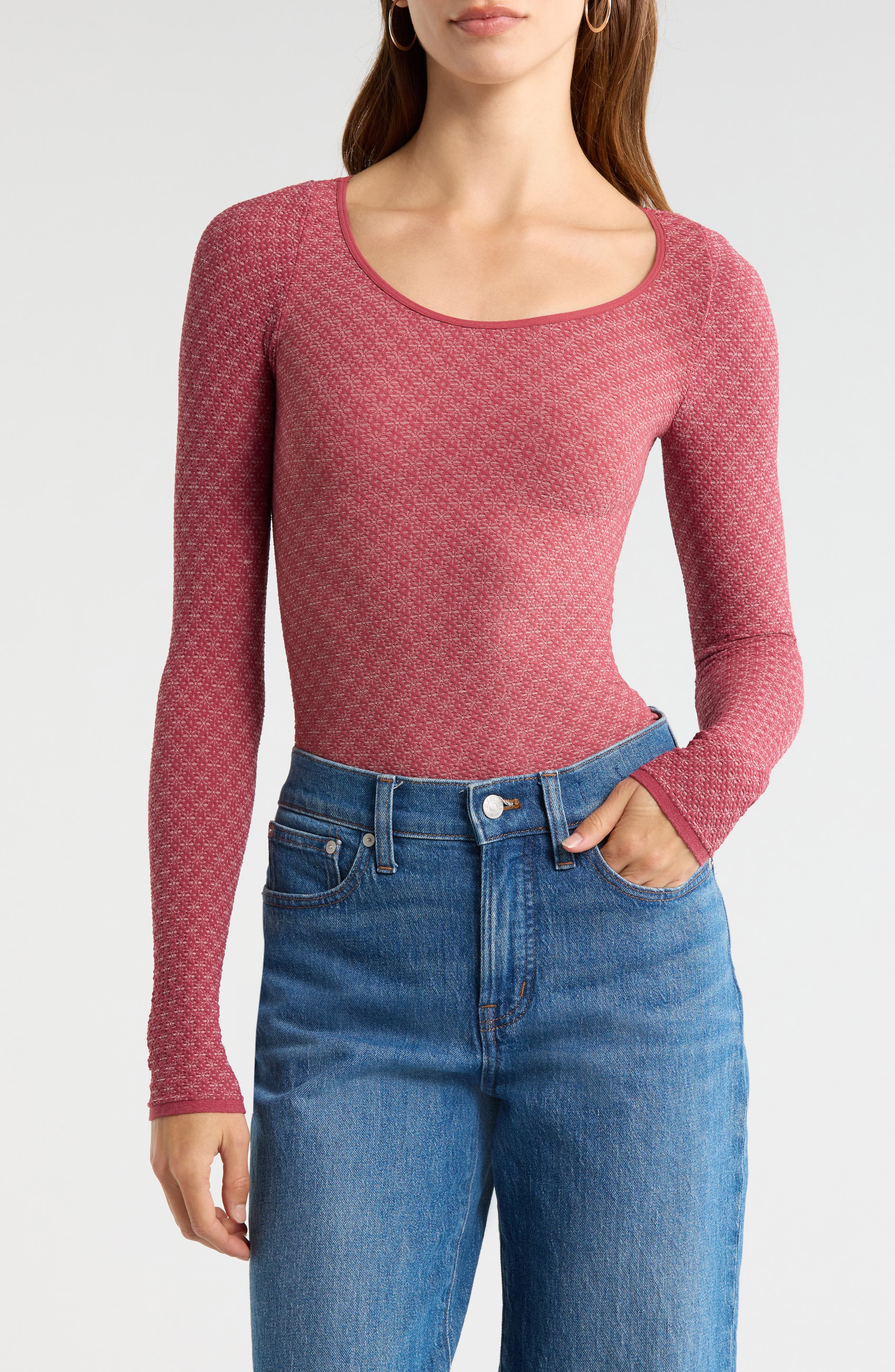 Free People Love Letter Long Sleeve Top
