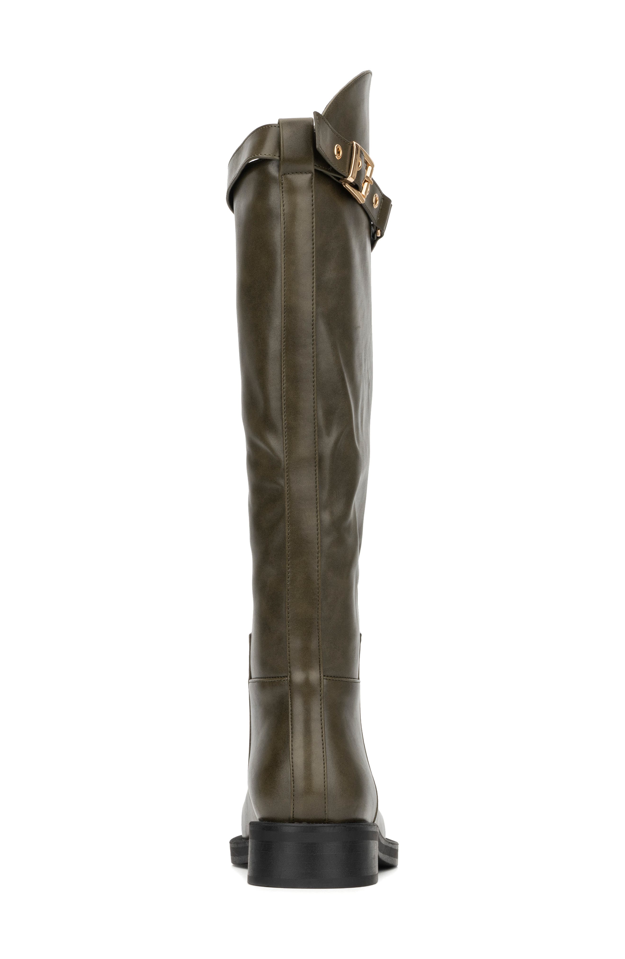 Antonella Buckle Boot, Alternate, color, GREEN