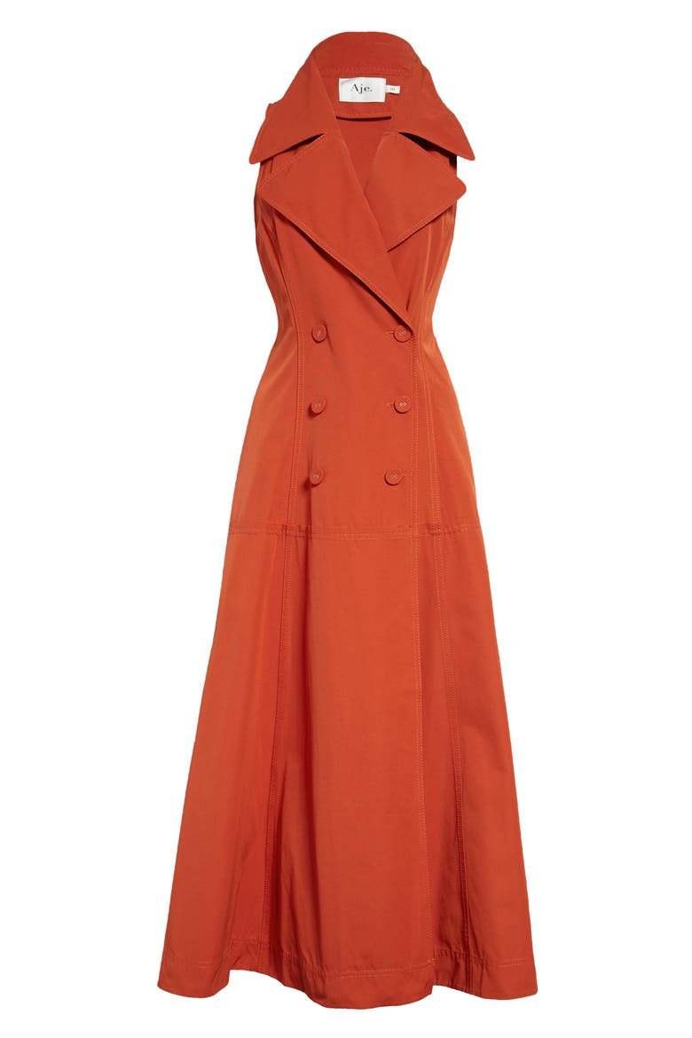 Interlace Convertible Trench Dress, Alternate, color, RUST
