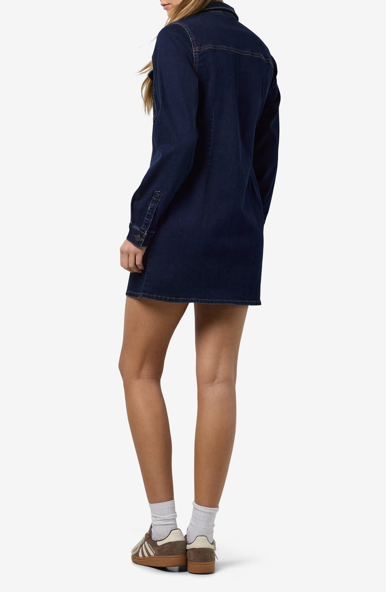 Noisy may Mine Long Sleeve Slim Denim Shirtdress, Alternate, color, Dark Blue Denim