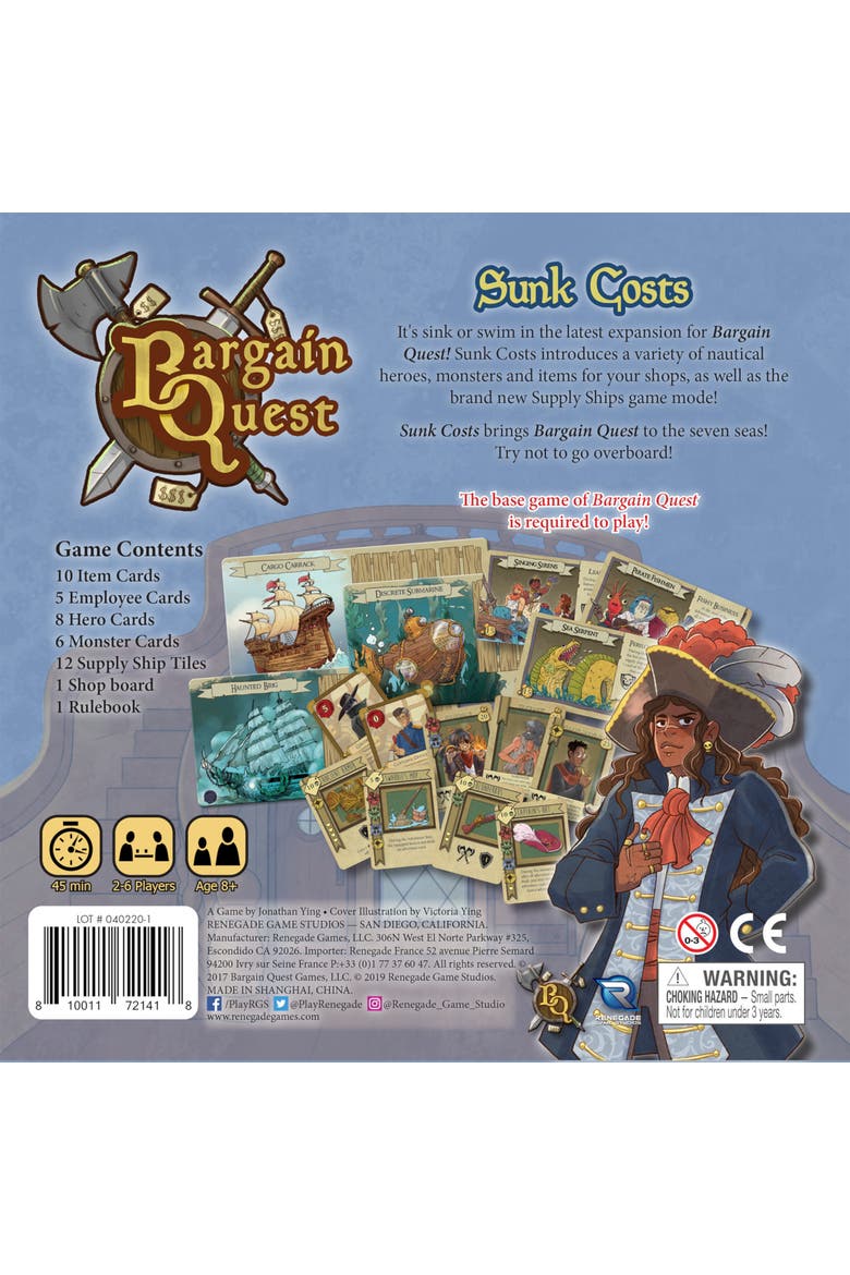 Bargain Quest Sunk Costs Expansion, Alternate, color, Multicolored
