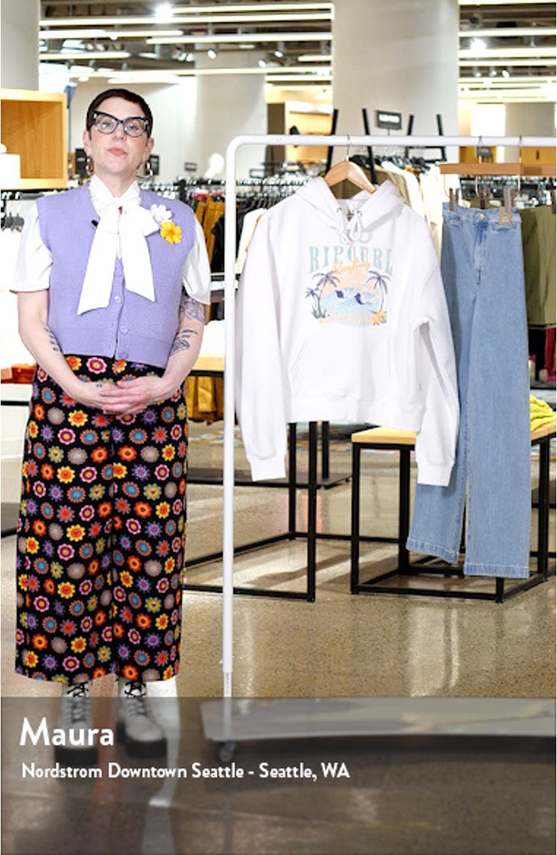 Paradise Palms Fleece Graphic Hoodie, sales video thumbnail