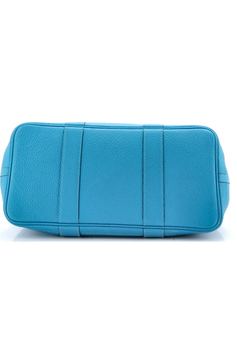 Pre-Owned Hermes Garden Party Tote Leather 36, Alternate, color, Turquoise