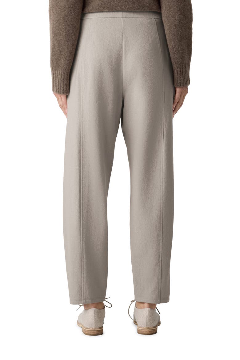 Pleated Wool Lantern Ankle Pants, Alternate, color, DOVE