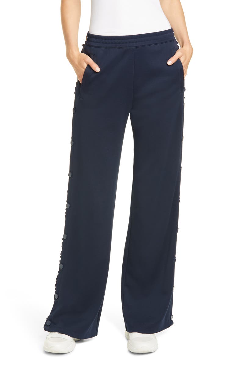 Tory Sport by Tory Burch Tory Sport Ruffle Tear Away Track Pants, Main, color, 