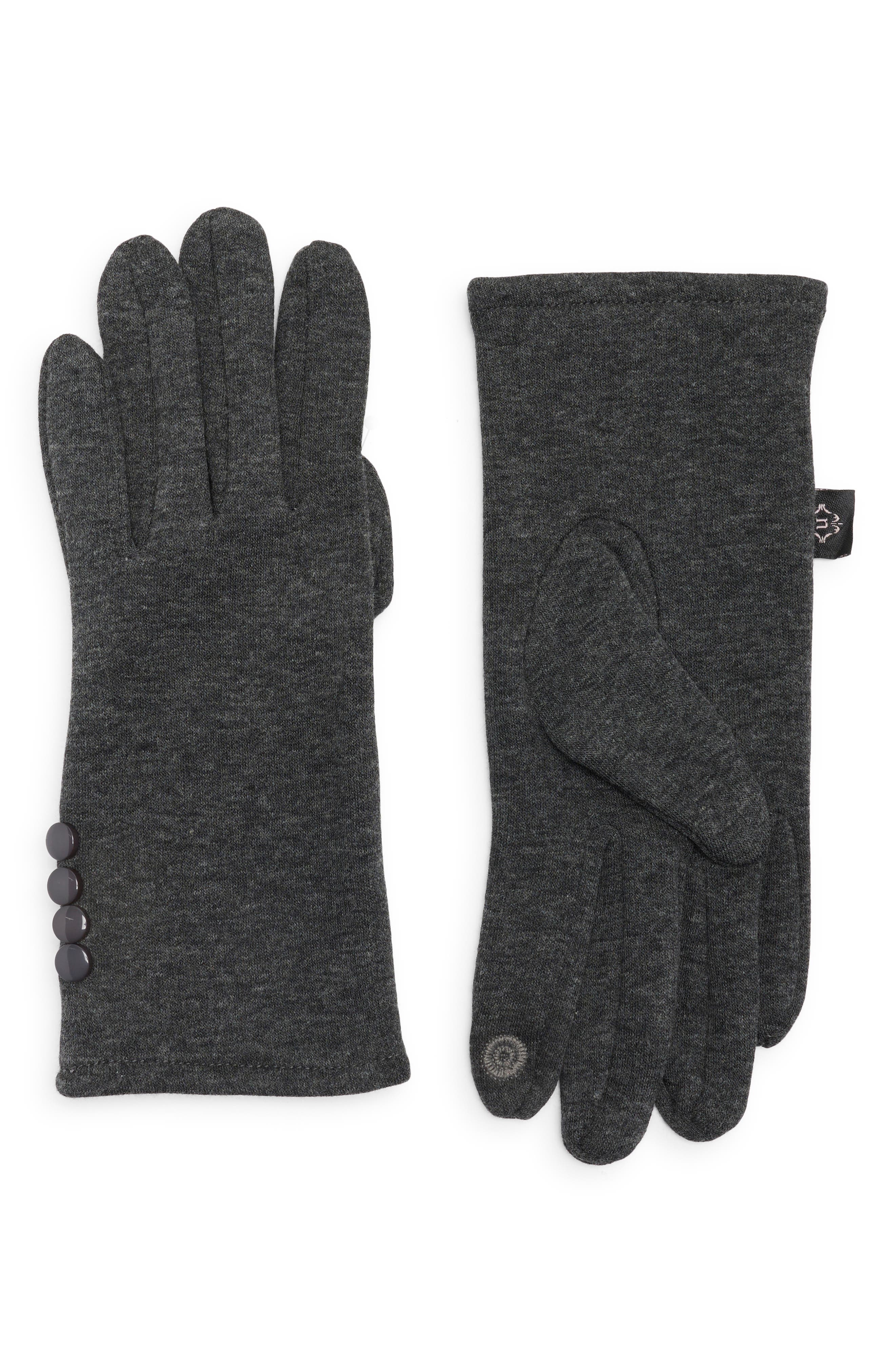 Nanette Lepore Button Knit Gloves