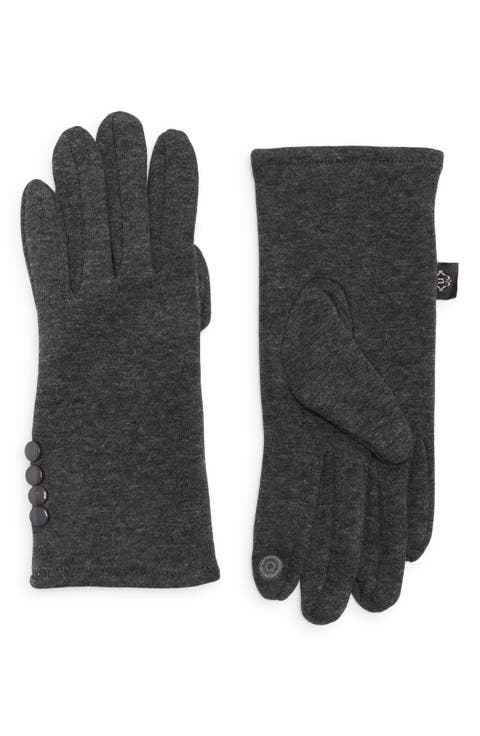 Button Knit Gloves