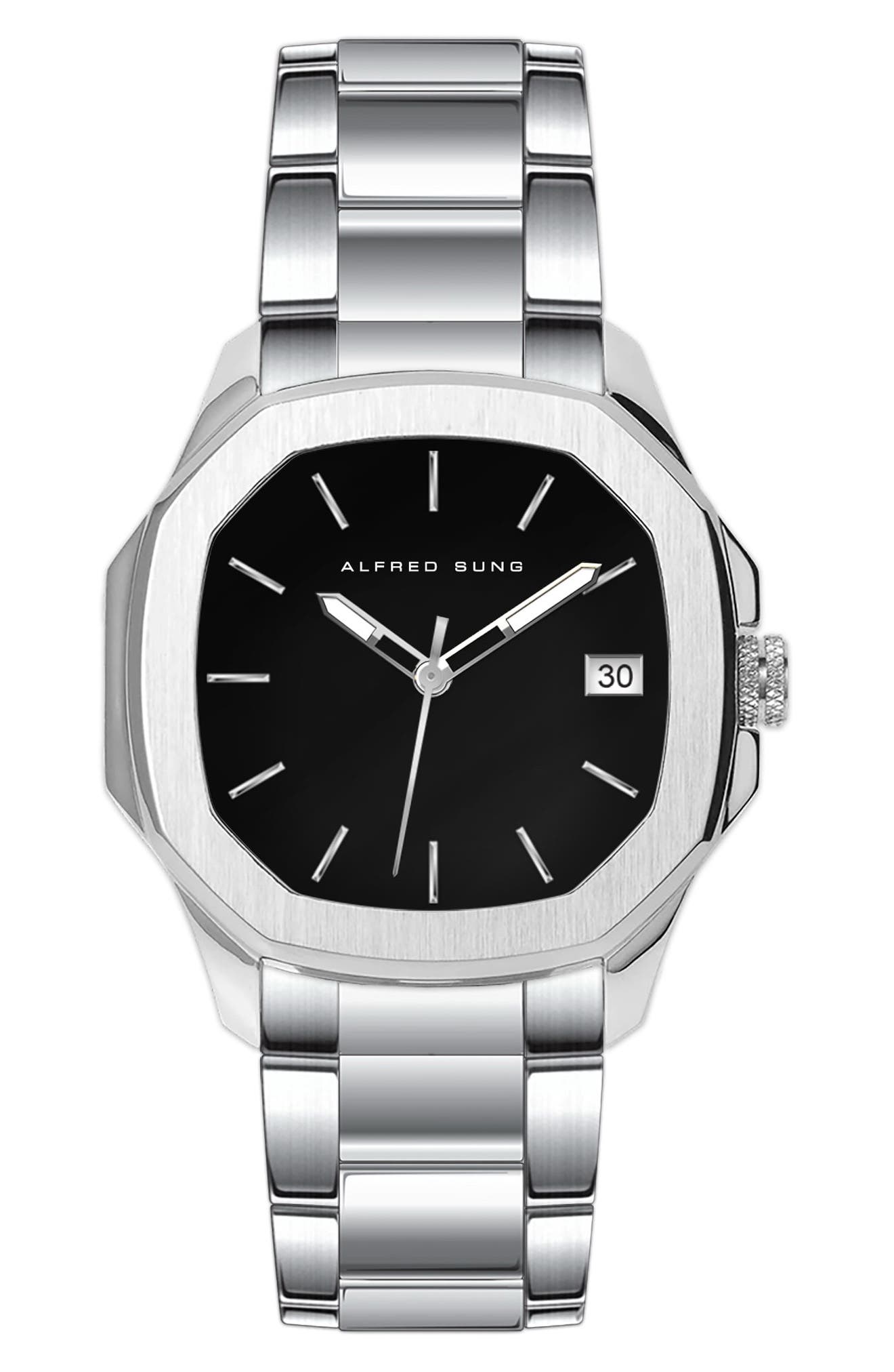Alfred Sung Three-Hand Quartz Watch, 42mm