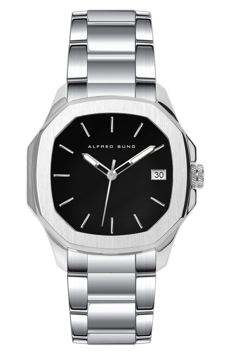 Alfred Sung Three-Hand Quartz Watch, 42mm, Main, color,