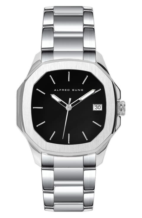 Three-Hand Quartz Watch, 42mm