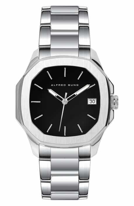 Alfred Sung Three-Hand Quartz Watch, 42mm