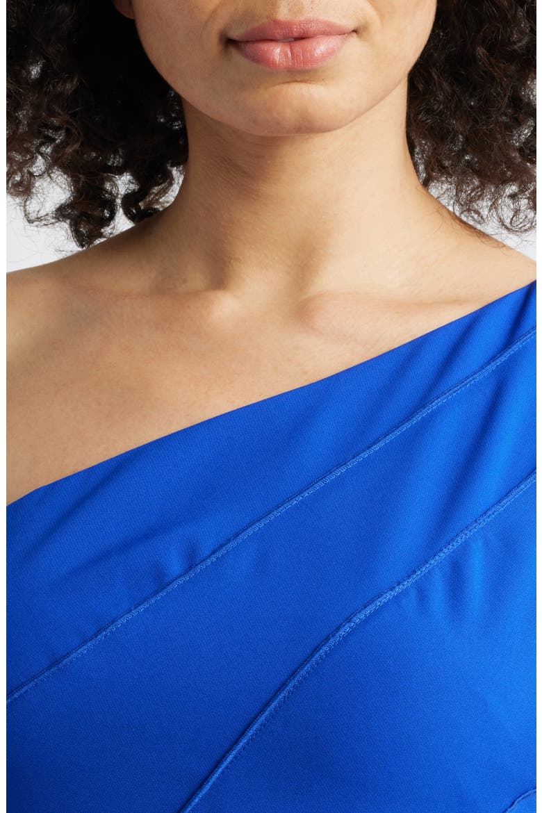 Laguna One-Shoulder Dress, Alternate, color, COBALT
