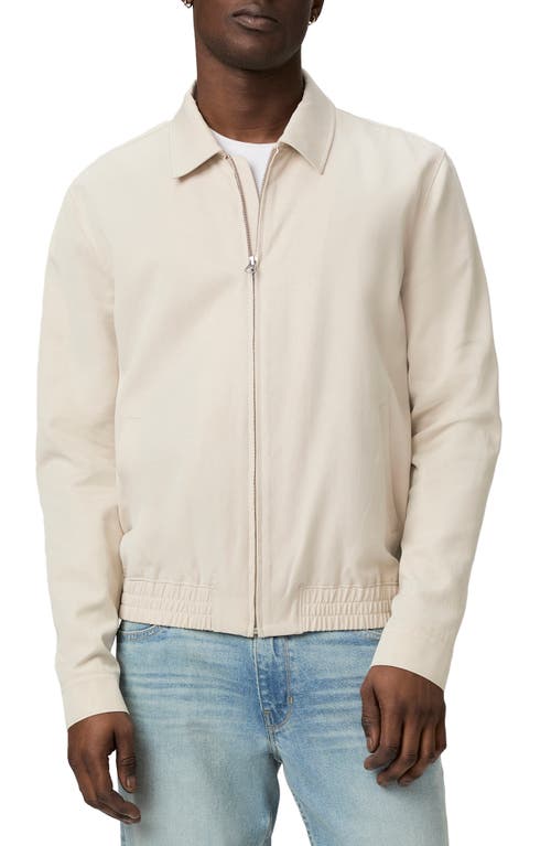 Paige Dunland Lyocell & Cotton Twill Jacket In Silver Drop