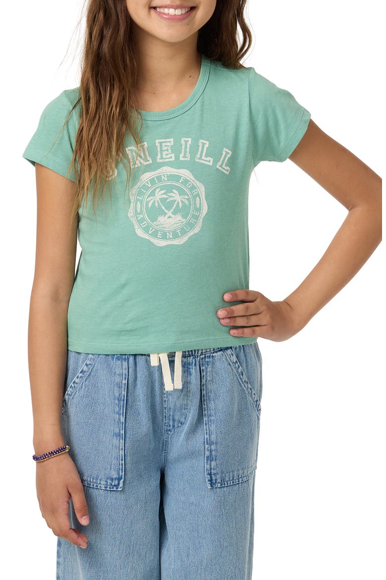 Kids' Athletic Seal Cotton Graphic T-Shirt, Main, color, GREEN