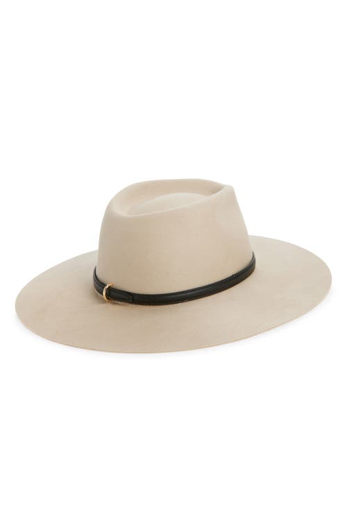 Janessa Leone Janessa Leoné Beck Wool Felt Fedora In Neutral
