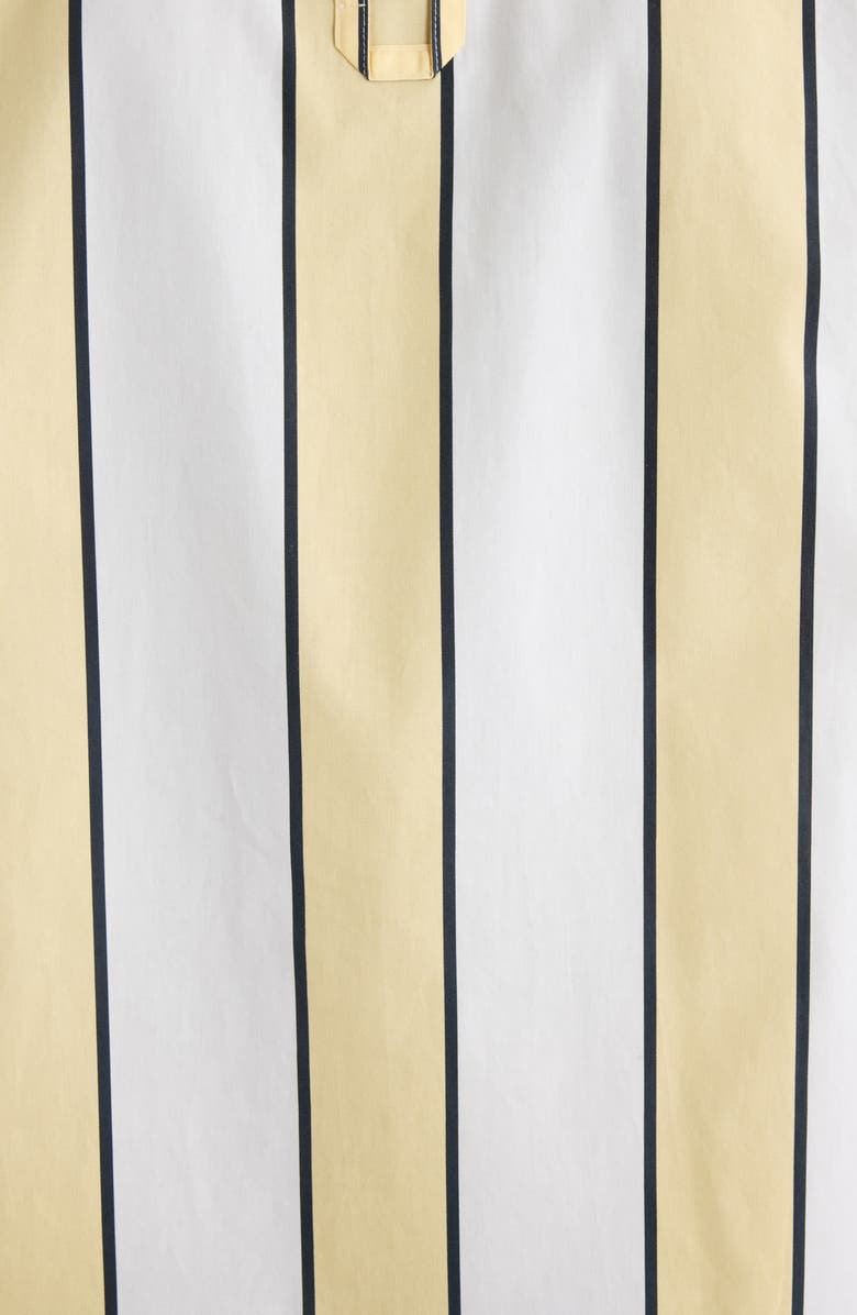 Jacquemus La Chemise Simon Stripe Button-Up Shirt, Alternate, color, Print Stripes White / Yellow