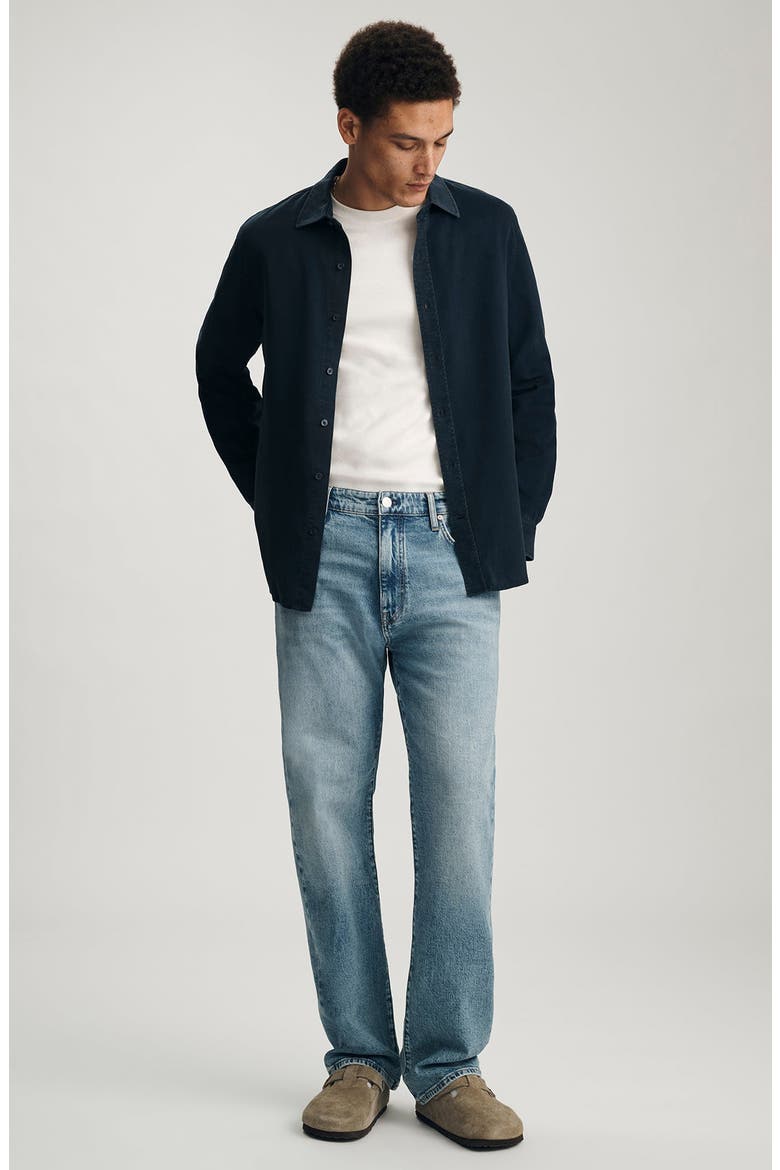 Regular Fit Button-Up Shirt, Alternate, color, BLUE NIGHTS