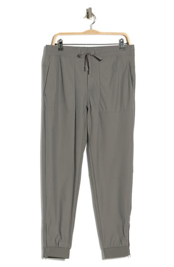 Original Penguin Sport Zip Hem Crossover Joggers In Gray