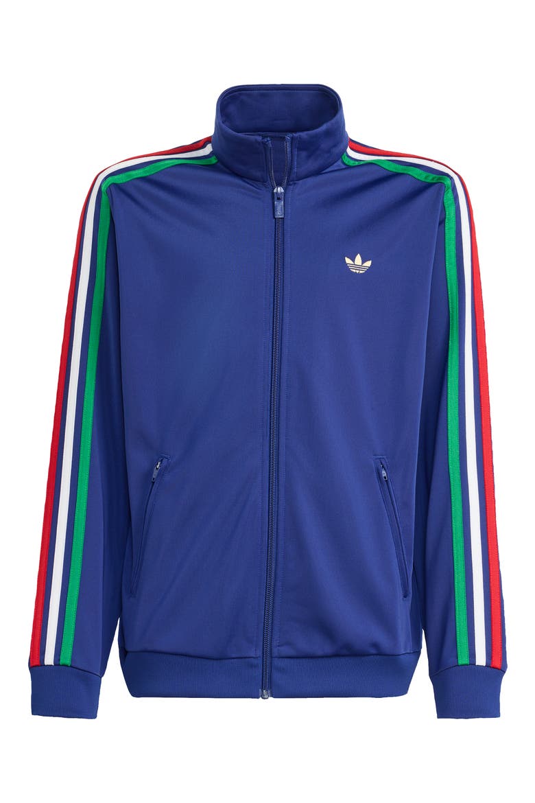 Kids' Firebird Recycled Polyester Track Jacket, Main, color, VICTORY BLUE/ LIGHT GOLD