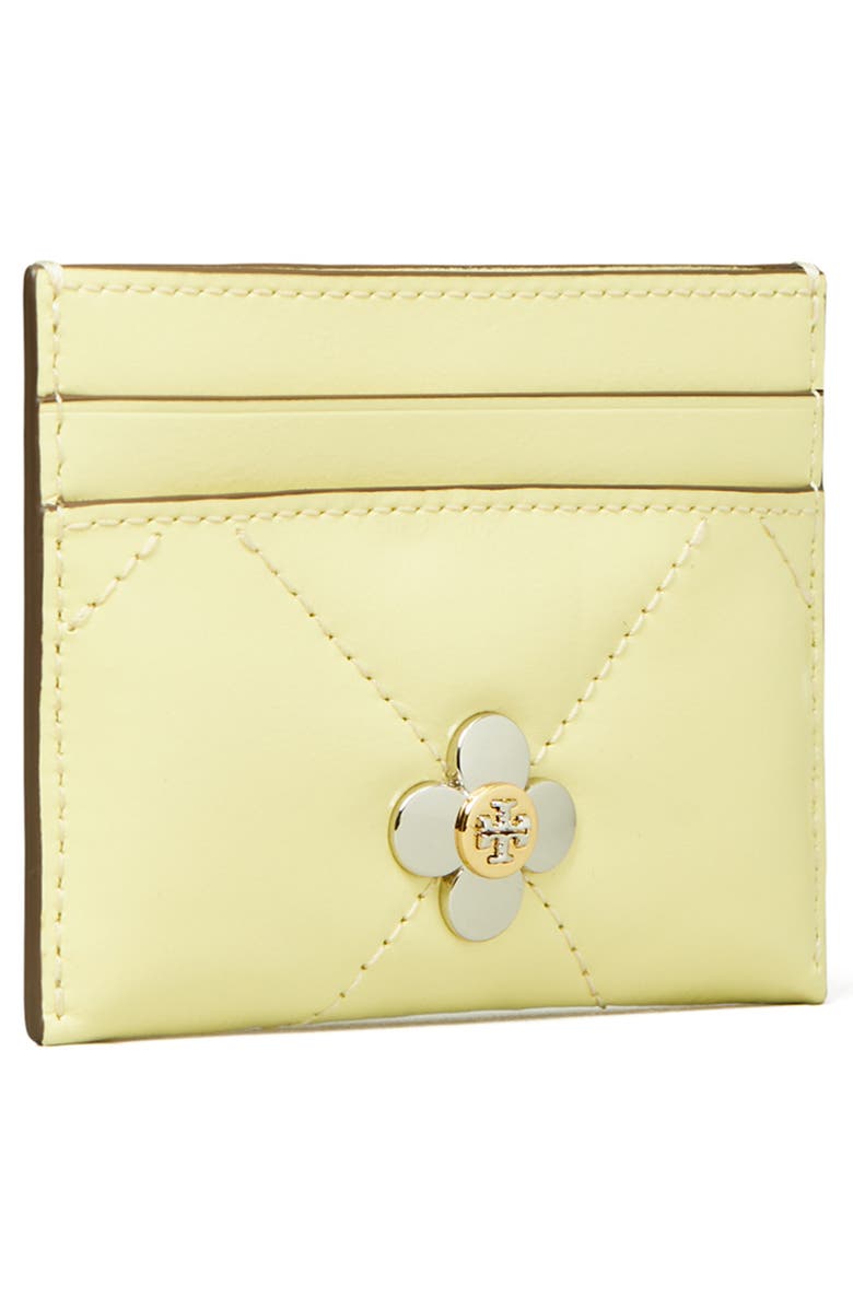 Tory Burch Kira Quilted Leather Card Case, Alternate, color, 