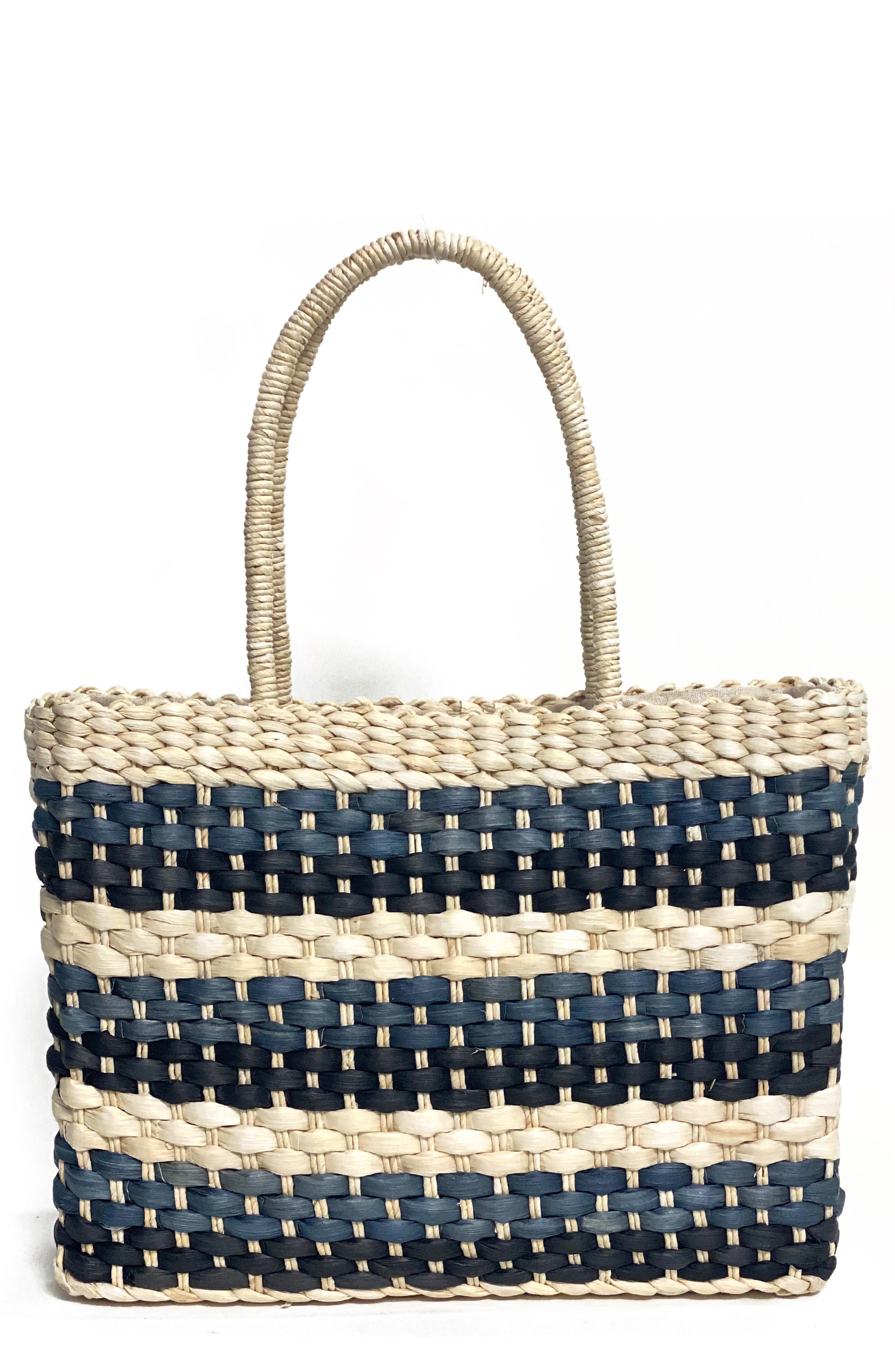 BTB Los Angeles Sandy Beach Woven Tote, Main, color, 