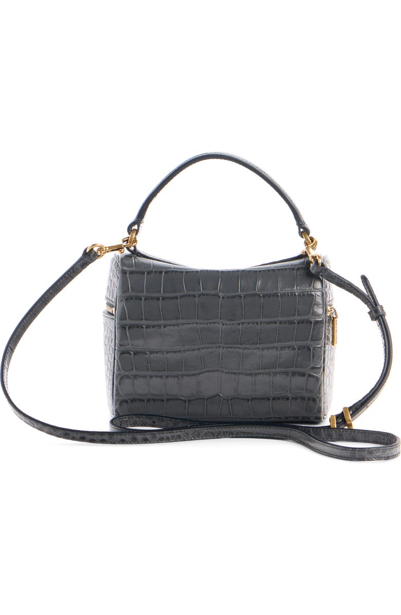 Balenciaga Rodeo Croc Embossed Leather Vanity Case, Alternate, color, 1251 Volcanic Rock