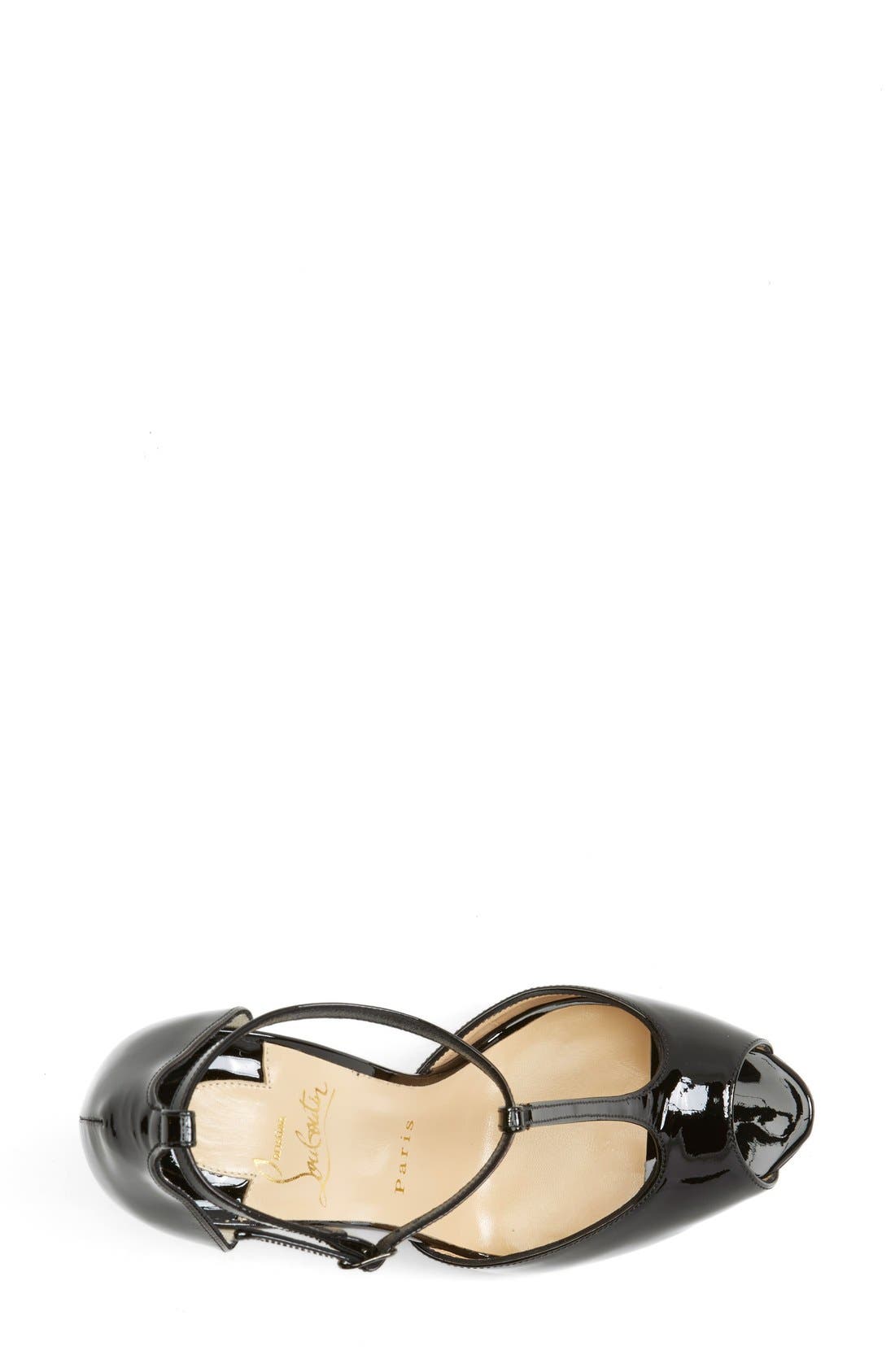 Christian Louboutin 'Señora' T-Strap Open Toe Pump, Alternate, color, 