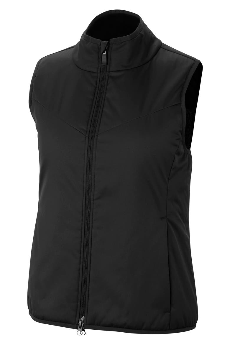 Nike Reversible Faux Shearling Golf Vest, Main, color, BLACK/ BLACK