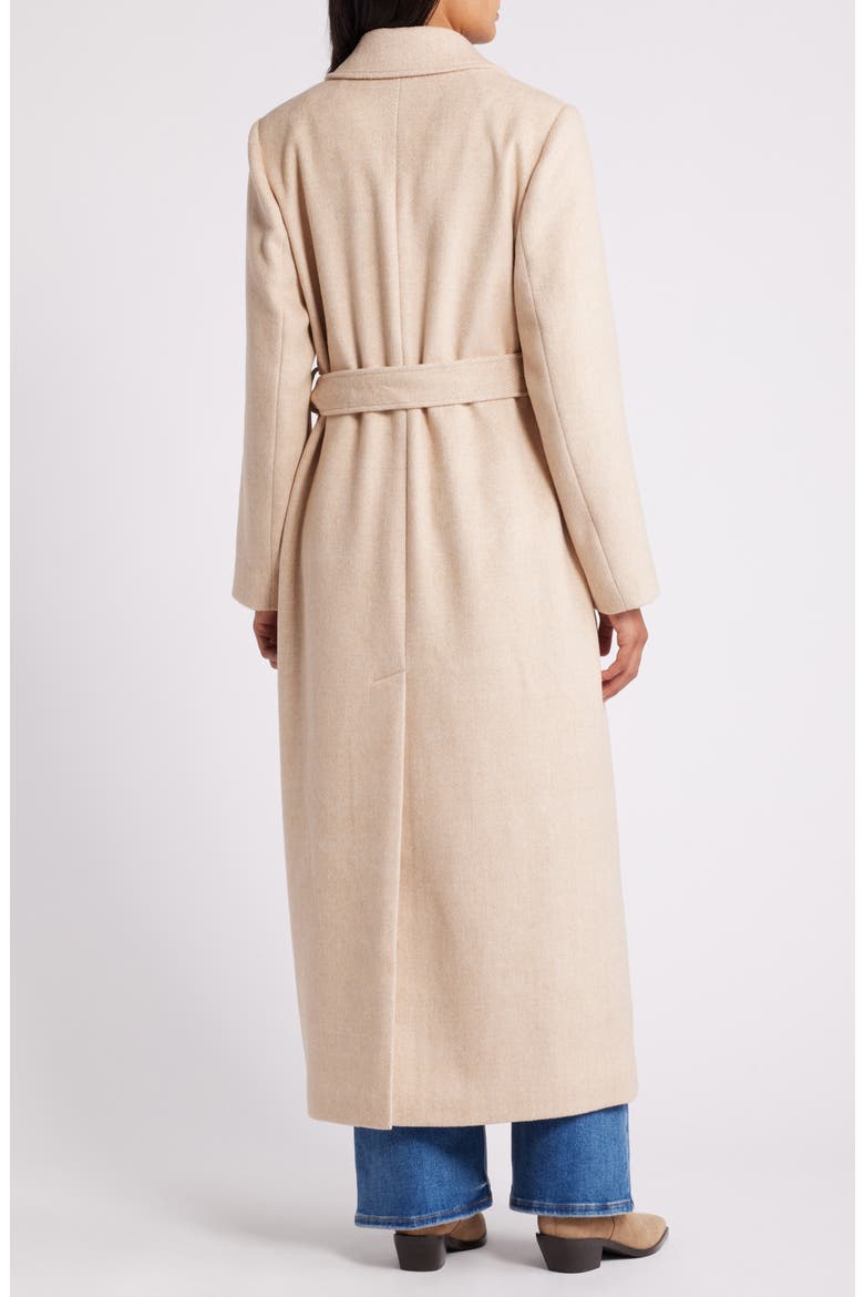 Double Breasted Twill Coat, Alternate, color, SEASAME/ IVORY TWILL