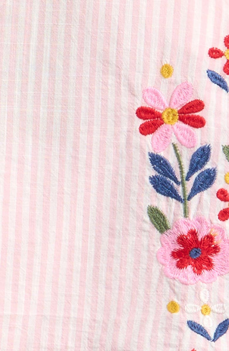 Mini Boden Kids' Floral Embroidered Tank, Alternate, color, Chalk Pink/ Ivory Floral