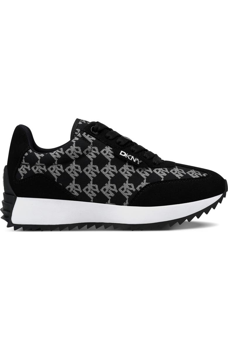DKNY Naples Sneaker, Alternate, color, Nickel/Black